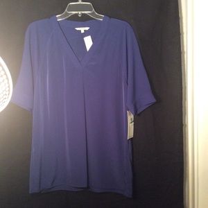 Calvin Klein Evening Cobalt elbow blouse